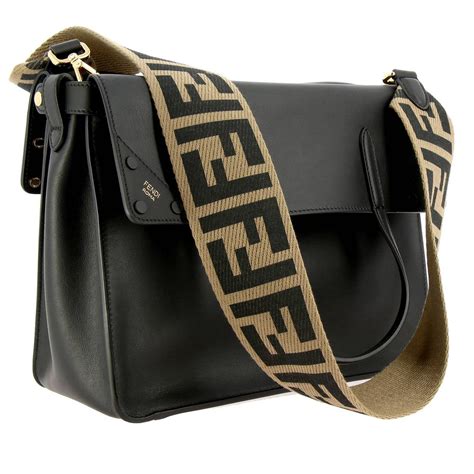 fendi white leather logo purse shoulder strap|Women's Designer Shoulder Straps & Bag Accessories .